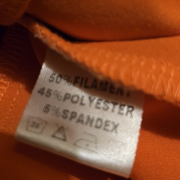 SO REAL Size Medium Orange and white track jacket. Please read description. - Picture 4 of 10